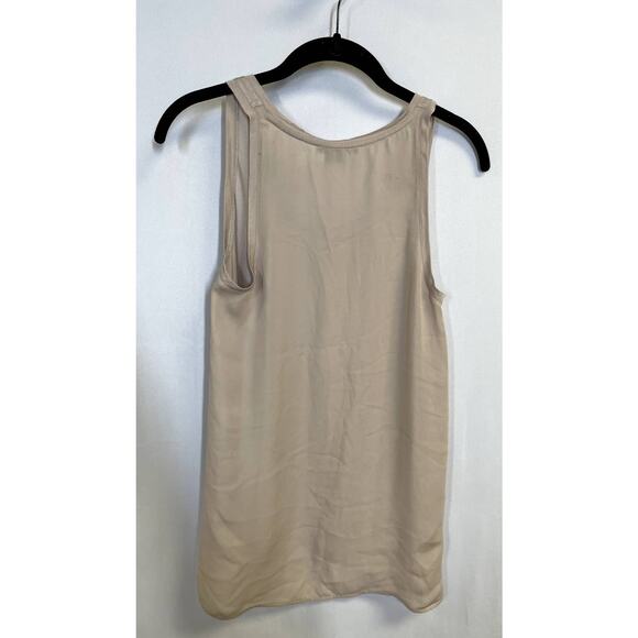 VINCE Essential Sleeveless Jersey Scoop Neck Tank Top Beige Nude Size S - Picture 4 of 6